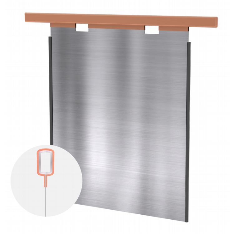 ISA nerūdijančio plieno katodo plokštė su 316 l plokšte